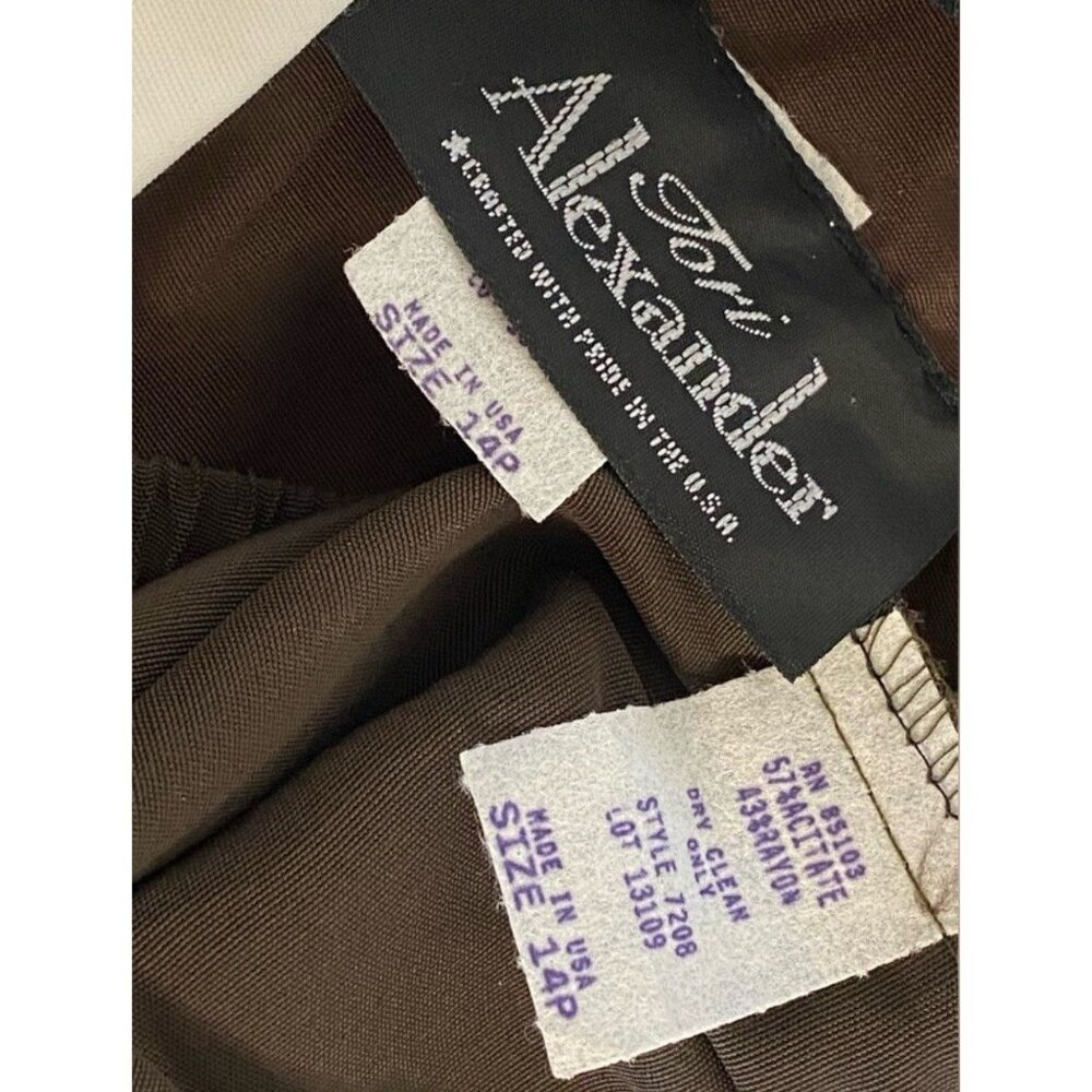 Tori Alexander Vtg Skirt Suit Set Blazer Vest Sz 14P NWT Deadstock Old Money - Picture 8 of 9